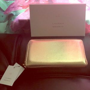 Lauren Conrad gold wallet